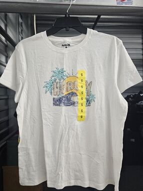 Hurley T Shirt, White, Size S, NWT